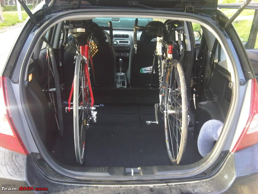Can a bicycle fit in a honda jazz