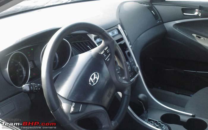 Hyundai Sonata interior, from
