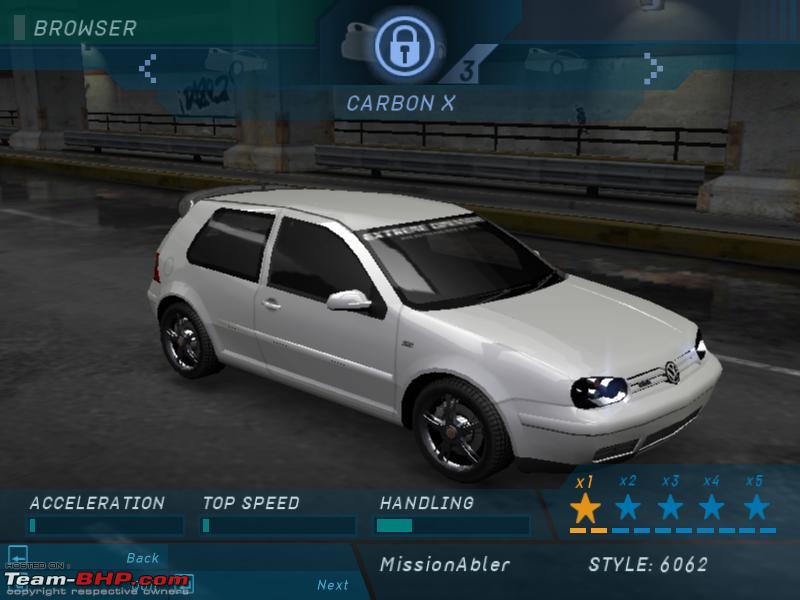 I like Trivo and Carbon X I race the VDub Golf because that's the only car