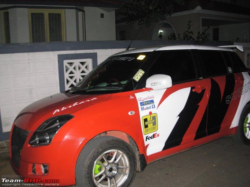 I was shocked to see the pics of this modified Maruti Swift in my friend's