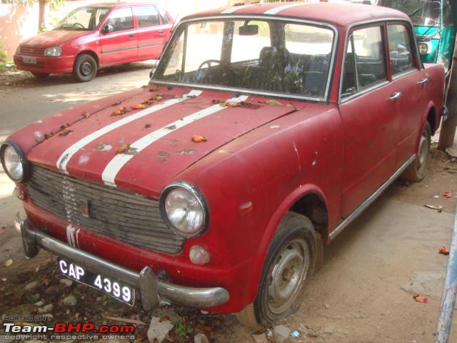 This Fiat 1100R can be found in Indiranagar Lying on the road since almost 