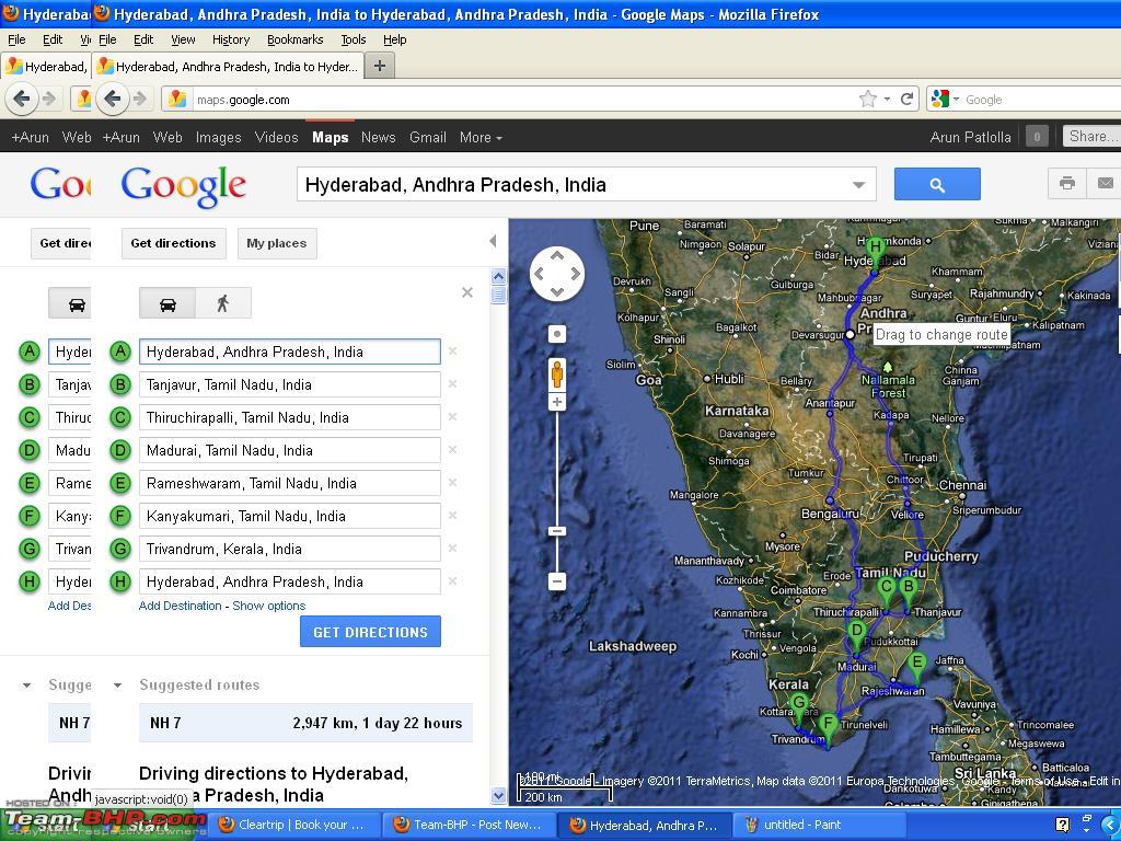 Train Route Map From Hyderabad To Rameshwaram
