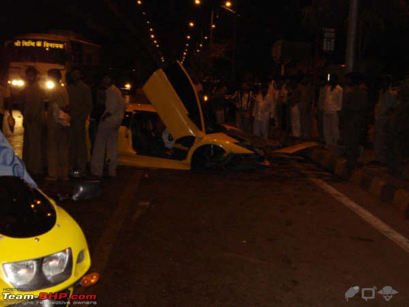 Autocar India Forum PicsLamborghini Murcielago LP640 crash in Mumbai