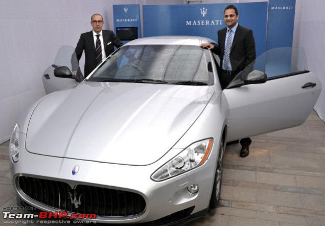 Re Exclusive Pics Black Maserati GranTurismo in Mumbai EDIT A white one 