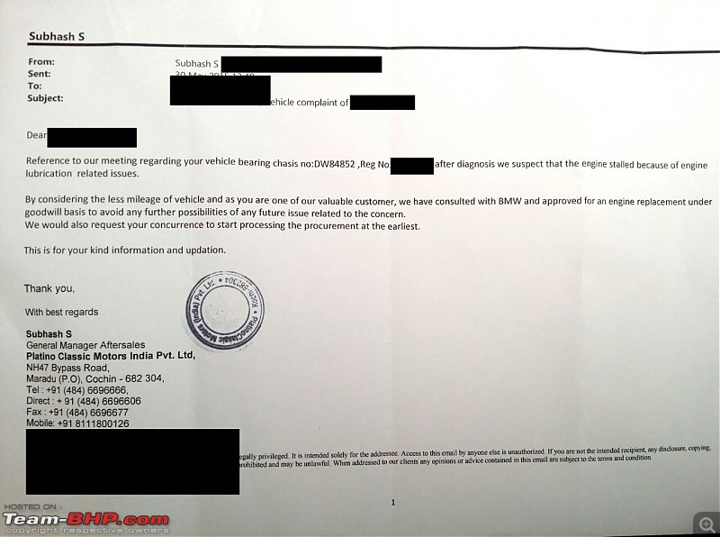 Seized bmw engine #5