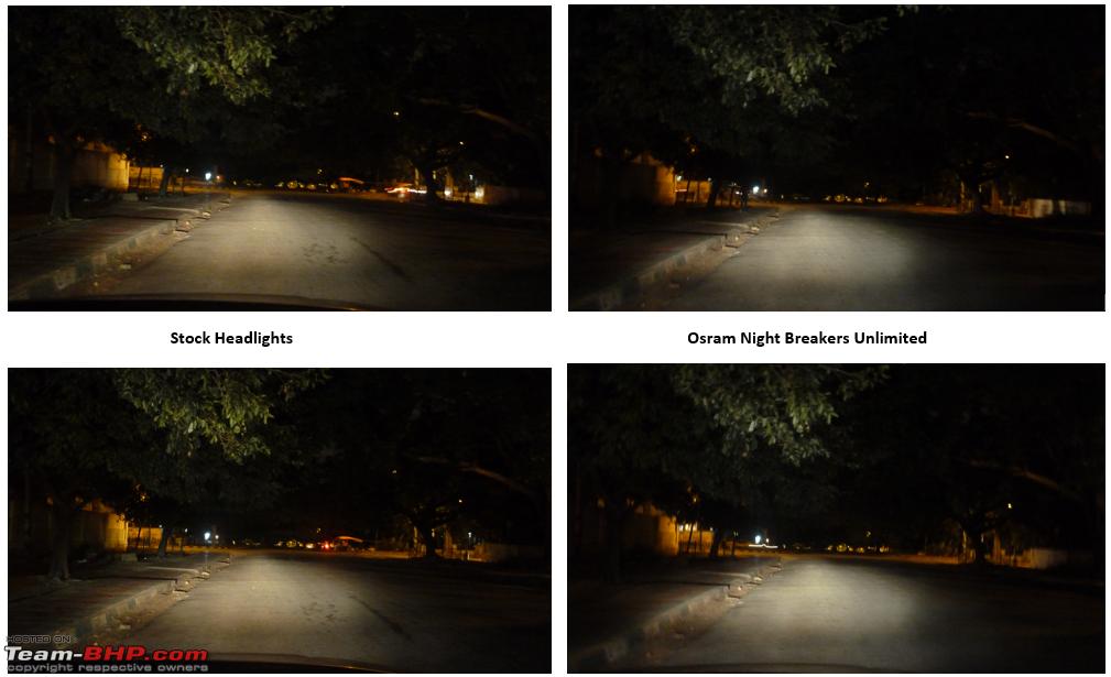 Osram night breaker unlimited vs philips xtreme vision