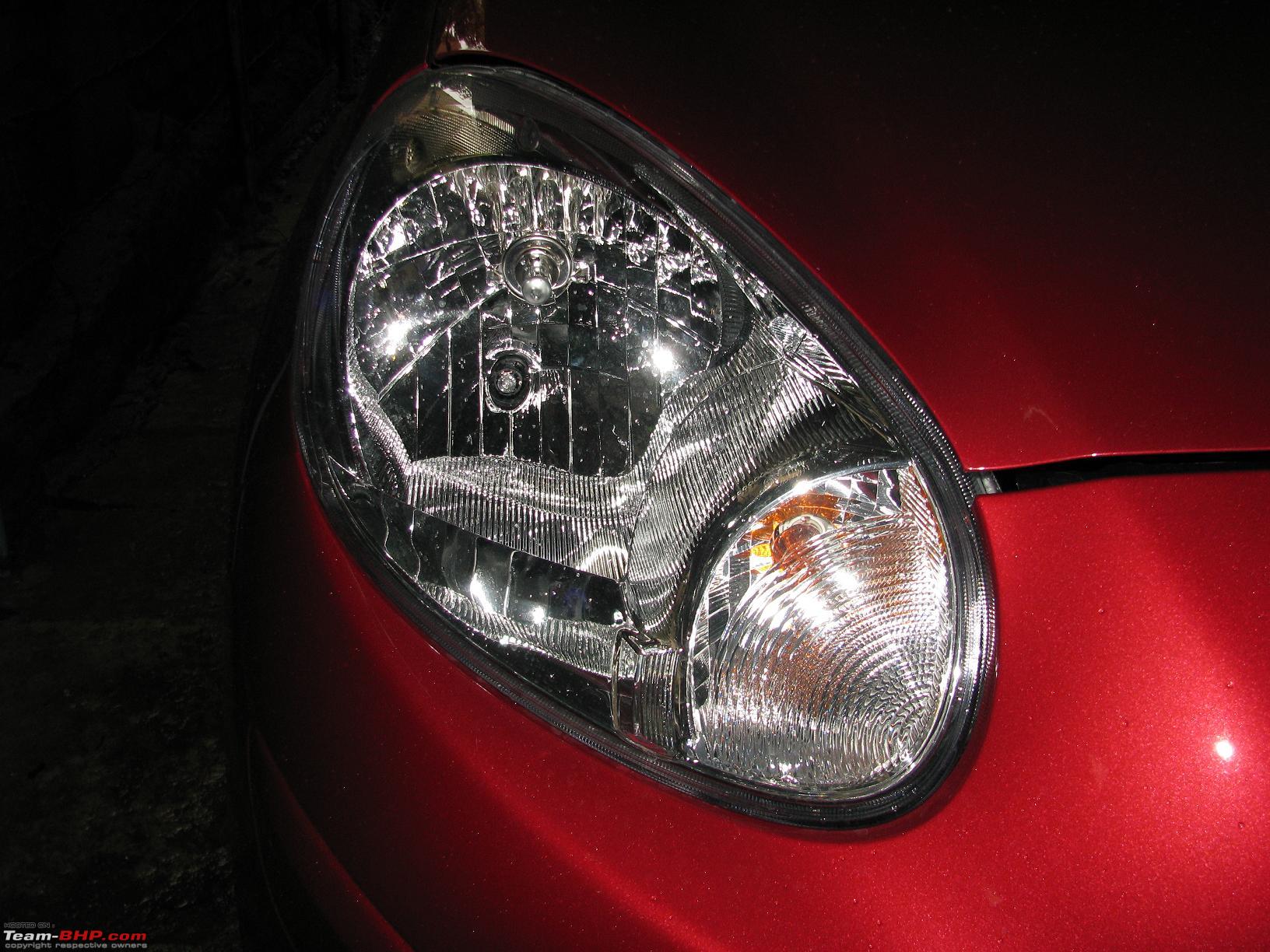 Change nissan micra headlamp bulb #3