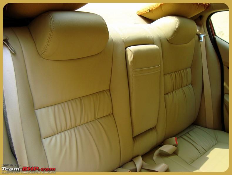 Leather seat cover for honda city #6
