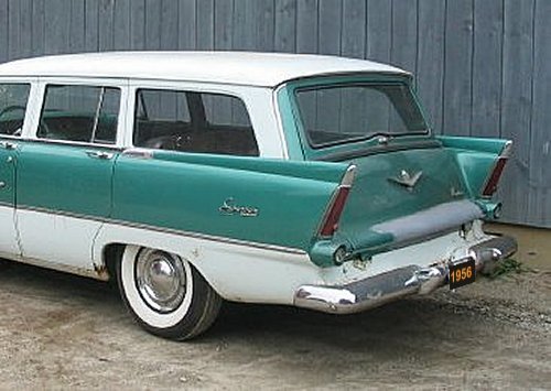 This was a modifiedforexport 1956 Plymouth Savoy Suburban