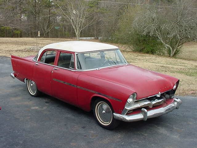 Here's a 1956 Plymouth Savoy Both of these were 4door sedans that graced