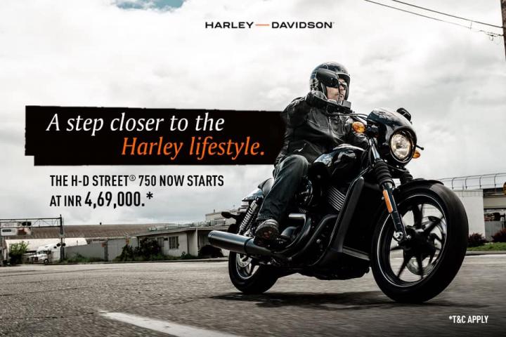 Harley-Davidson Street 750 prices slashed by Rs. 65,000 