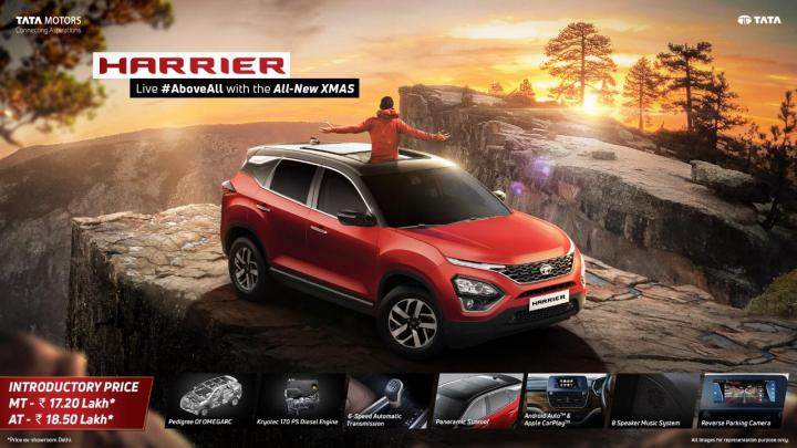 Tata Harrier XMS & XMAS trims with panoramic sunroof launched 