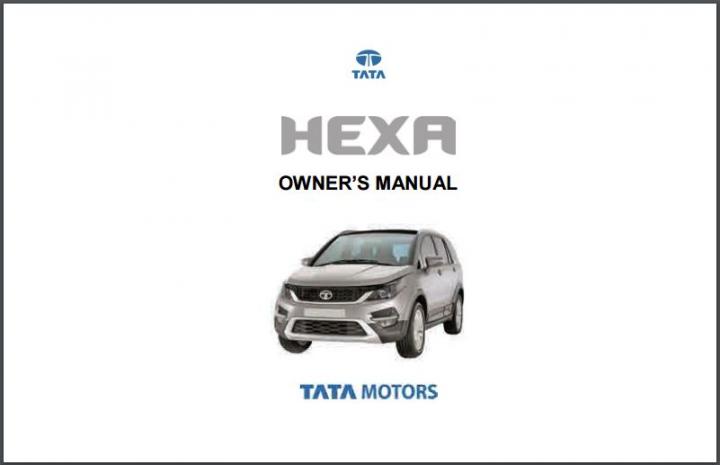 Tata Hexa - owner's manual reveals additional details 