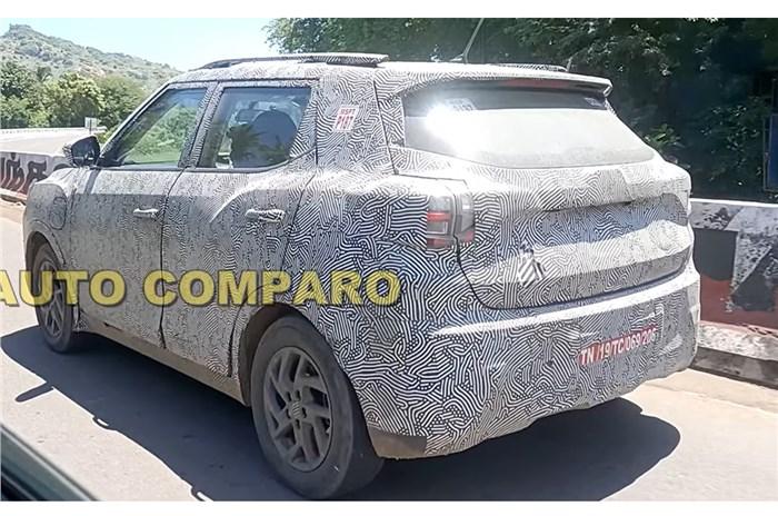 Production-spec Mahindra XUV400 electric SUV spied 