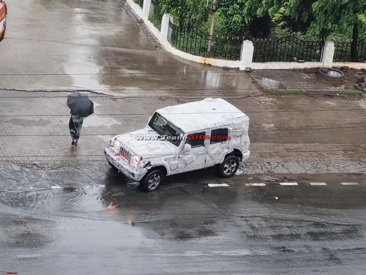 Mahindra Thar 5-door spied with a single-pane sunroof 