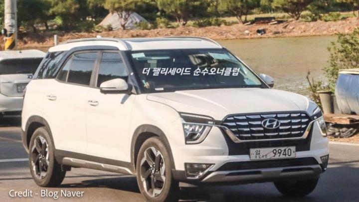 Hyundai Alcazar facelift spotted in South Korea 