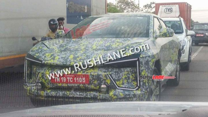 Mahindra BE.05 electric SUV spied for the first time 