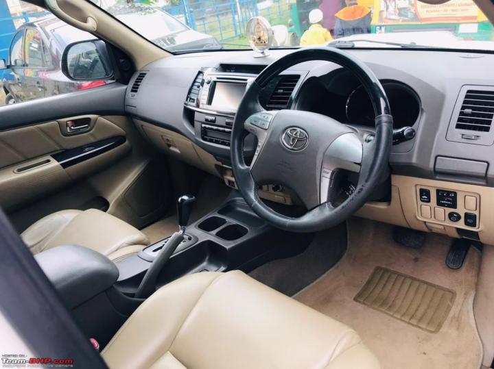 Review: Brought home a used 2.42 lakh km run Toyota Fortuner AT 