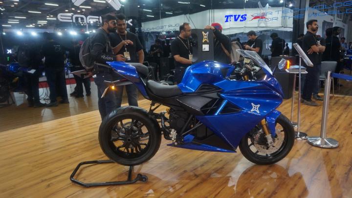 Emflux One Electric Superbike @ Auto Expo 2018 