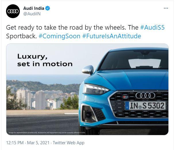 Audi S5 Sportback teased ahead of India launch 