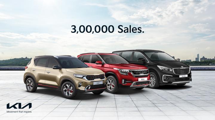 Kia becomes fastest brand to cross 3 lakh sales in India 