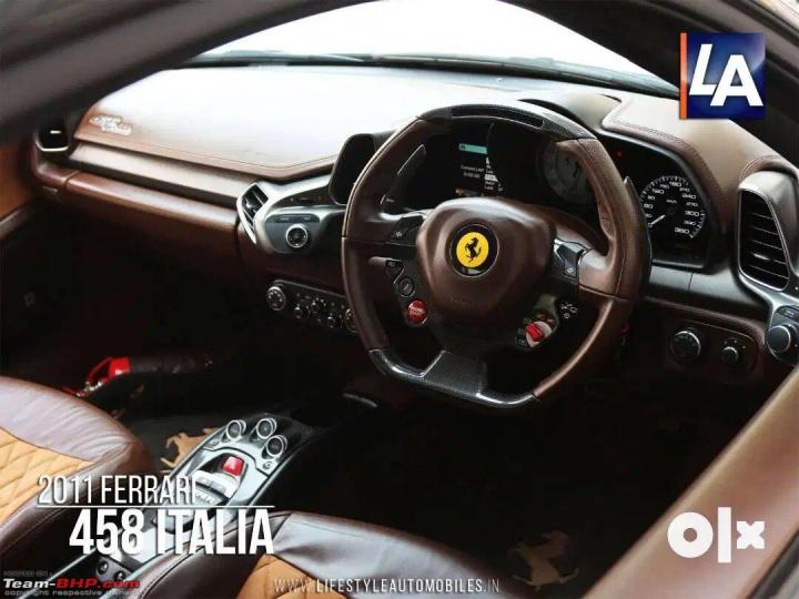 Used 2011 Ferrari 458 Italia for sale at Rs. 2.25 crore 