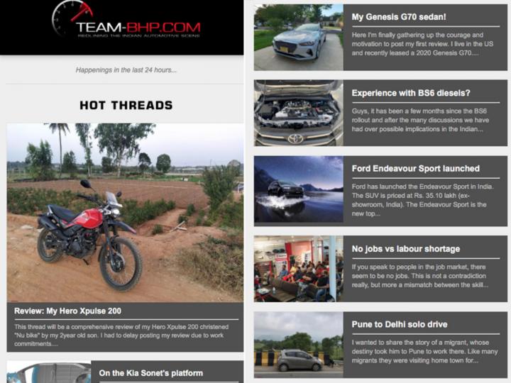 Subscribe to Team-BHP's Daily Newsletter! 