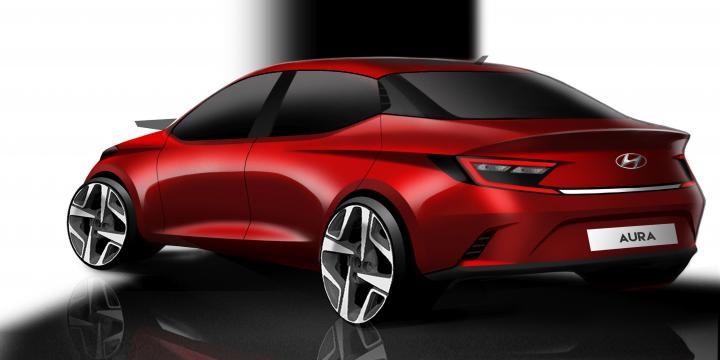 Hyundai Aura design sketches revealed 