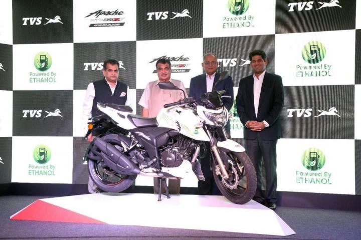 Ethanol-powered TVS Apache RTR 200 launched at Rs. 1.20 lakh 