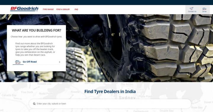 BF Goodrich India's website goes live! 