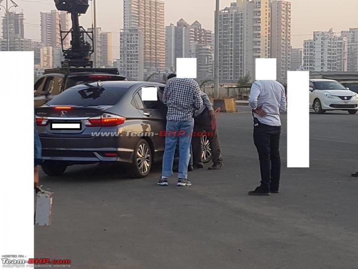 Scoop! India-spec Honda City facelift snapped during ad shoot 