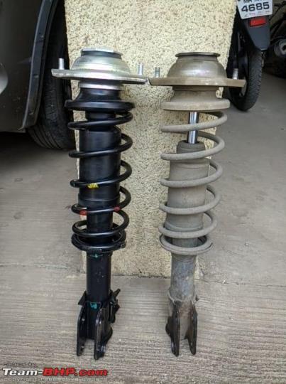 Replacing the front shock absorbers of my Maruti Alto by myself 