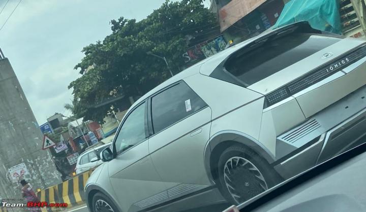 Hyundai Ioniq 5 electric car spotted on the road 