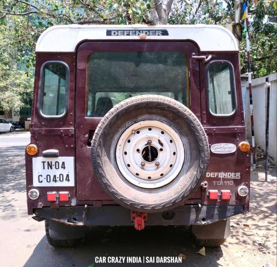 Iconic Land Rover Defender 110 abandoned in Chennai 