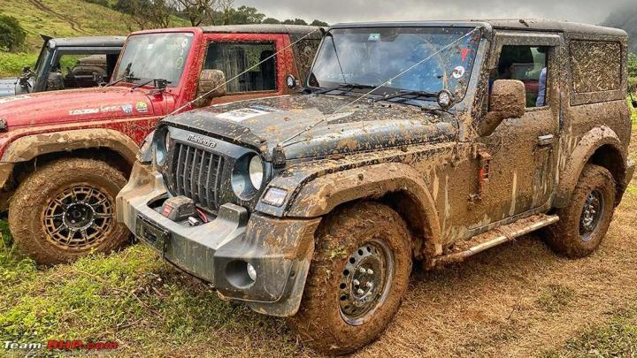Participated with my Thar in an off-road event by Team 12 Off-Roaders 