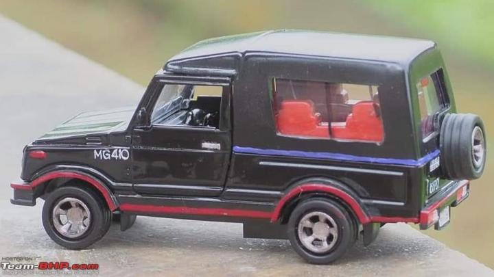 Customised my 3 Maruti Gypsy scale models for an enhanced look 
