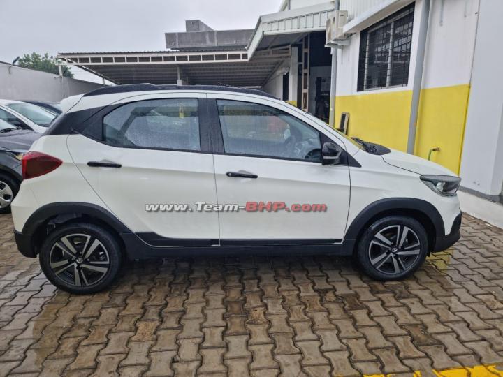 Scoop! Tata Tiago NRG facelift spotted at dealership 