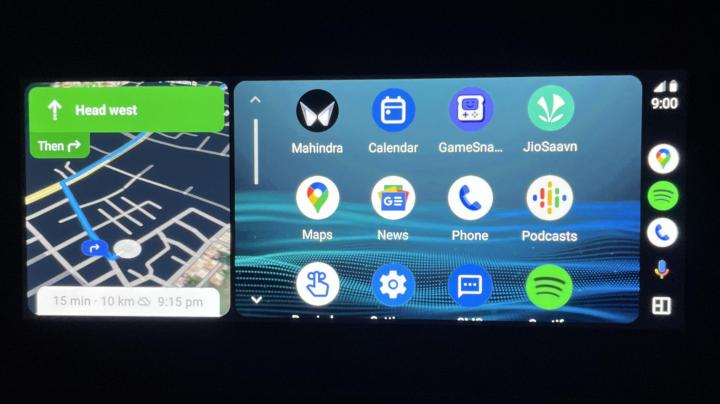 Latest Android Auto update on my XUV700 brings Android Coolwalk feature 