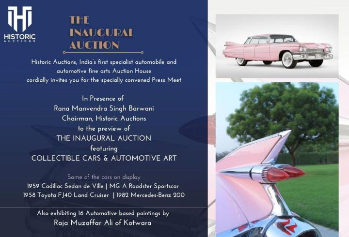 India's first Collector car auction to be held on November 23 