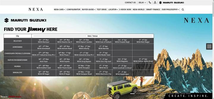 Maruti Jimny nationwide showroom viewing dates revealed 