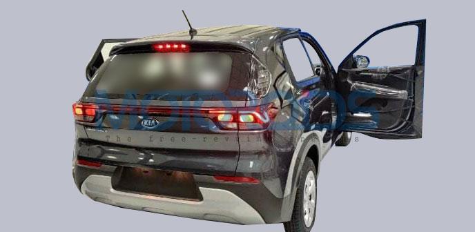 Kia Sonet rear end revealed in new spy images 