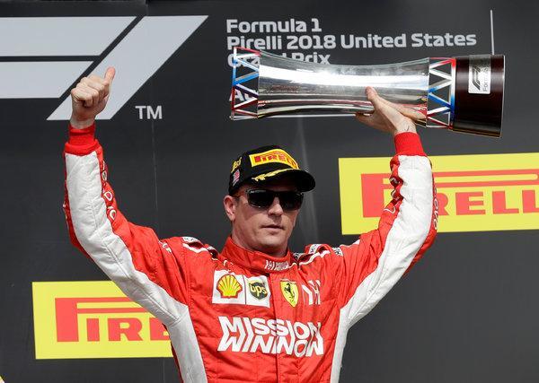 Kimi Raikkonen wins the 2018 US GP 