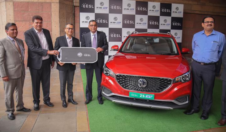 MG delivers first ZS EV to EESL 