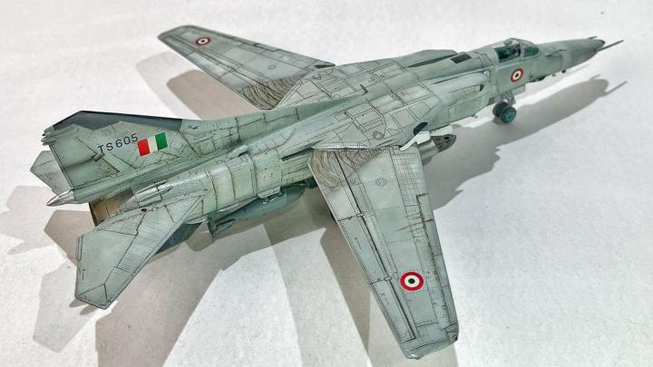 IAF's MiG-27M Aircraft: Hand-painted scale model with intricate details 