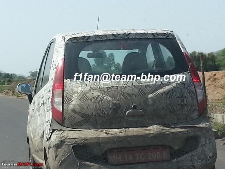 Spotted on test: Tata Nano AMT with keyhole, handle for hatch 