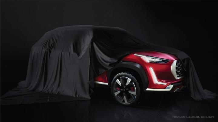 Nissan shows off the Magnite B-SUV concept in teaser images 