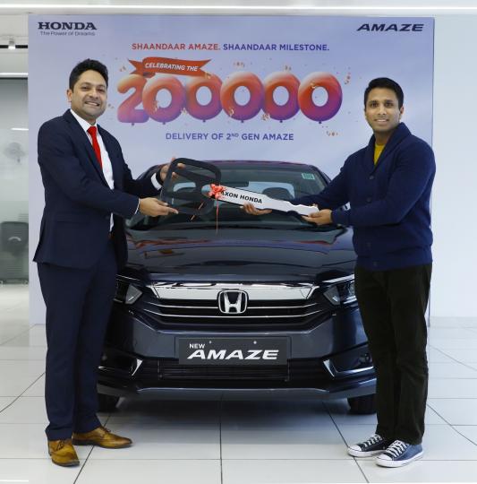 2nd-gen Honda Amaze 2 lakh sales up! 