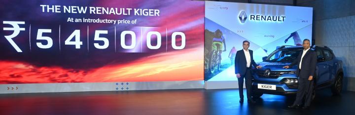 Renault Kiger launched at Rs. 5.45 lakh 