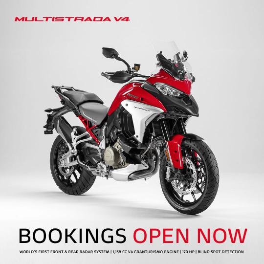 Ducati Multistrada V4 pre-bookings open 