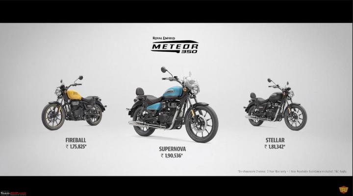Royal Enfield Meteor 350 launched at Rs. 1.76 lakh 
